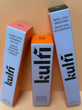 KULFI BEAUTY 3-PIECE MAKEUP SET — ALL BRAND NEW IN BOX ✨